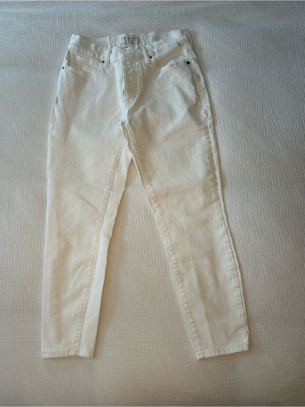 Lucky Brand White High-Rise Skinny Jeans - Women's